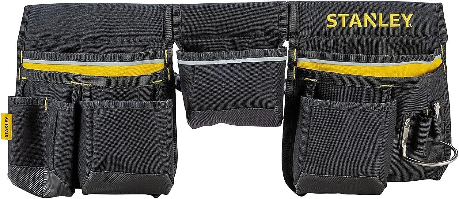 STANLEY Essential Tool Belt Pouch Apron, Multiple pockets, Integrated Hammer Loop